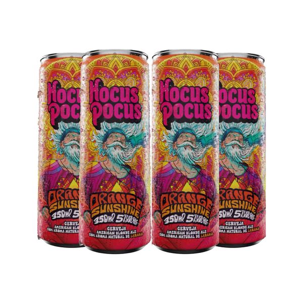 Pack 4 Cerveja Hocus Pocus Orange Sunshine 350ml