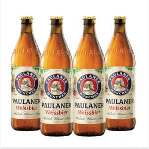 Produto Pack 4 Cervejas alemã Paulaner Hefe-weiss 500ml da loja CervejaBox no valor de: 114,99