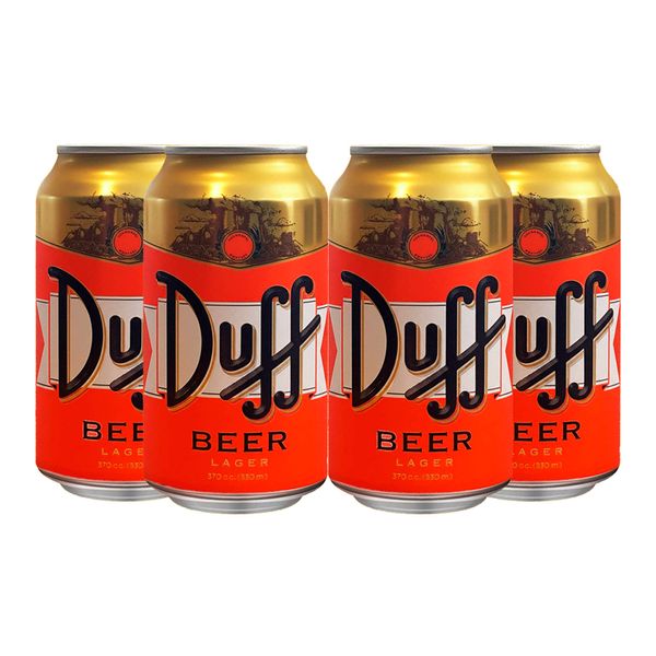 Pack 4 Cervejas Duff Lager Lata 330ml