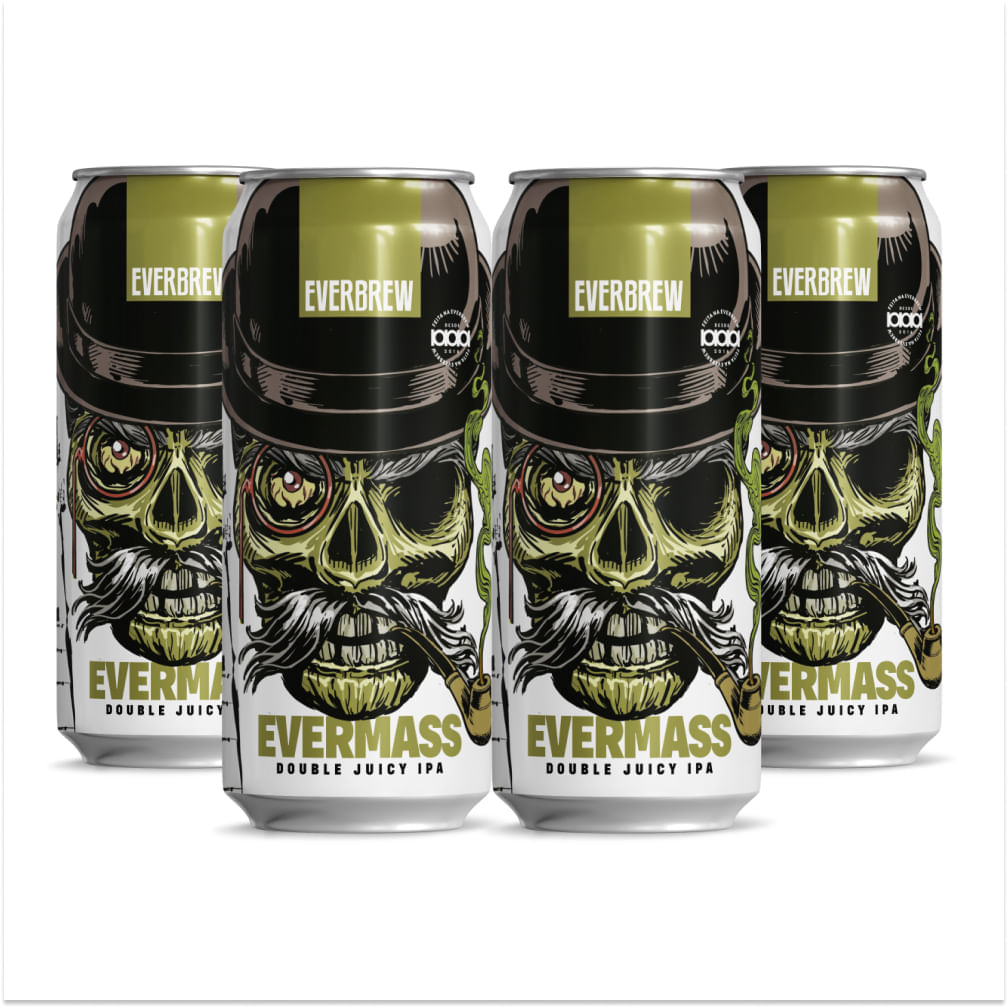 Pack 4 Cervejas Everbrew Evermass Lata 473ml VL