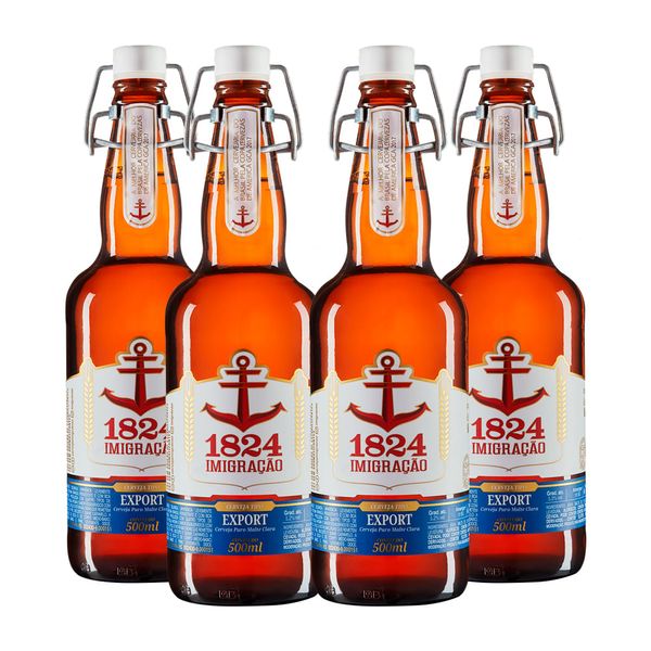 Pack 4 Cervejas Imigração Export 500ml Pack 4 Cervejas Imigração Export 500ml