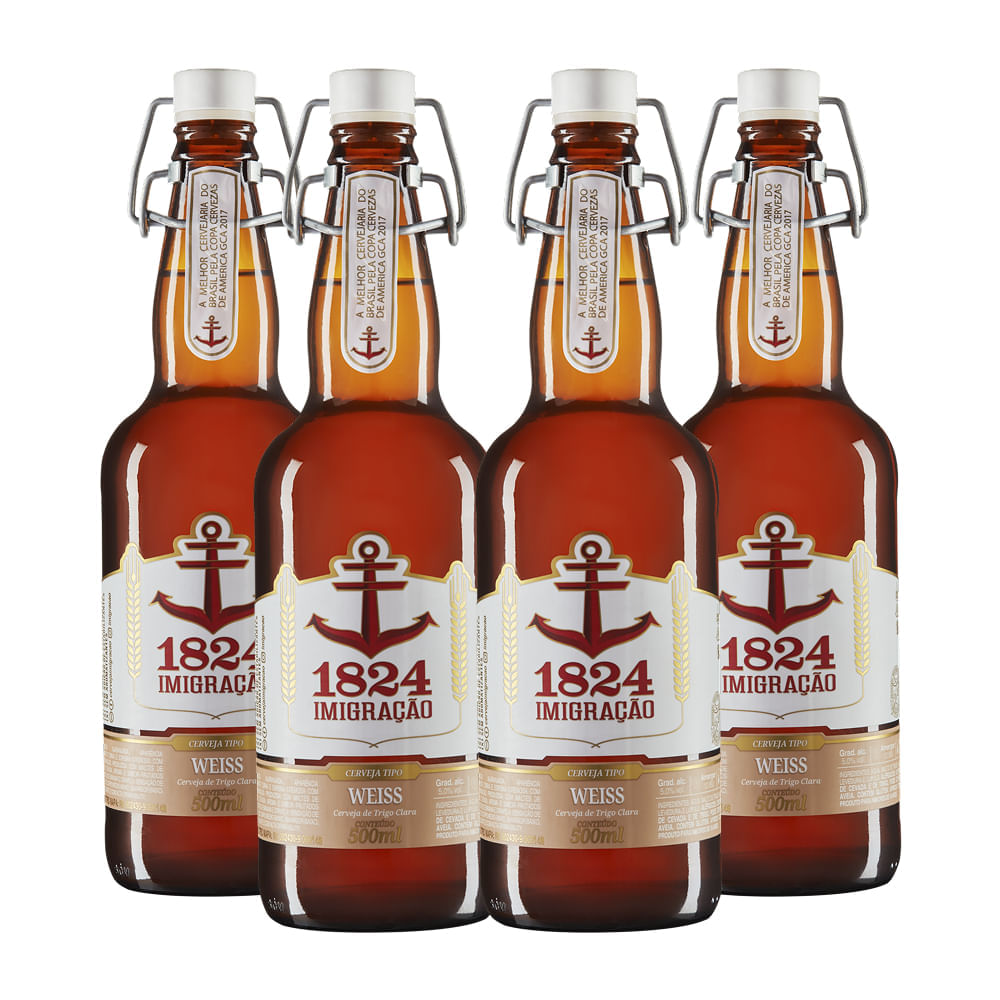 Pack 4 Cervejas Imigração Weiss 500ml