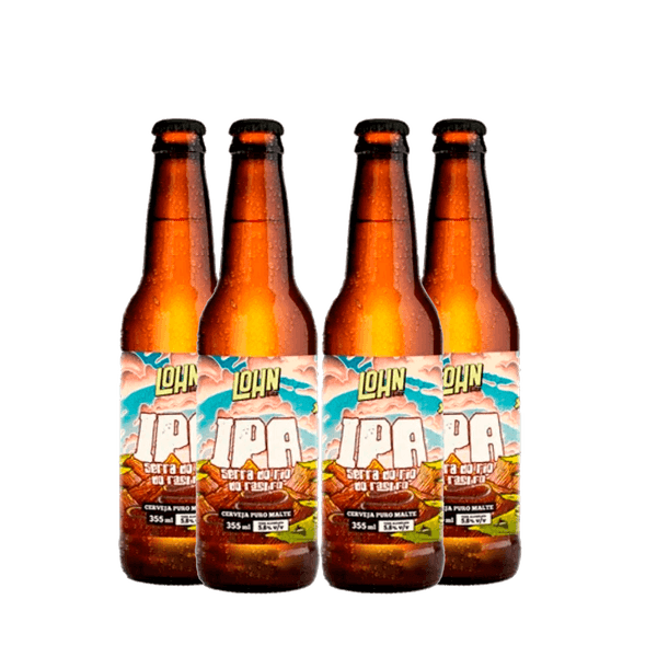 Pack 4 Cervejas Lohn Ipa 355Ml