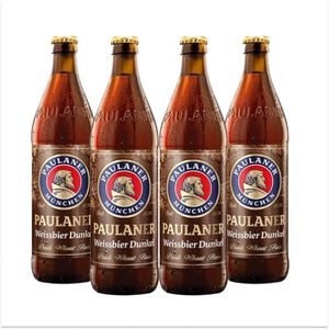Produto Pack 4 Cervejas Paulaner Hefe-weiss Dunkel 500ml da loja CervejaBox no valor de: 118,99