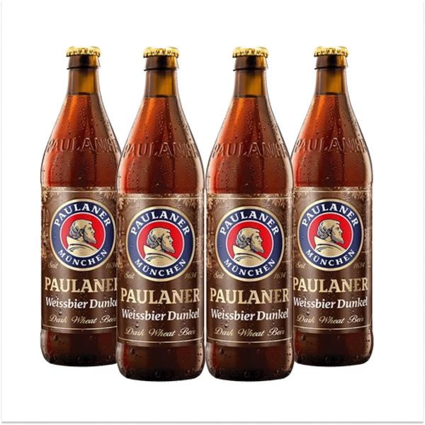 Pack 4 Cervejas Paulaner Hefe-weiss Dunkel 500ml Pack 4 Cervejas Paulaner Hefe-weiss Dunkel 500ml