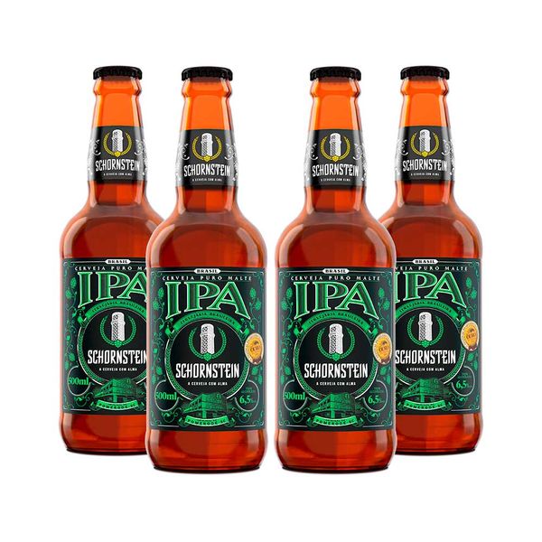 Pack 4 cervejas Schornstein IPA 500ml