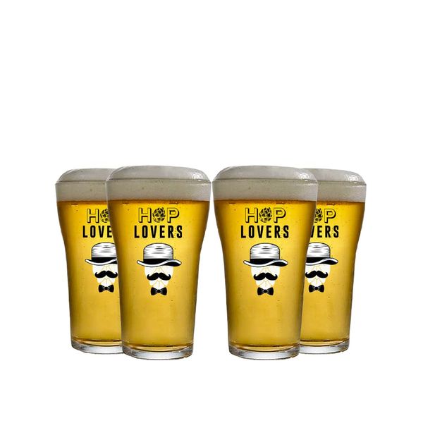 Pack 4 Copos Boteco Hop Lover 200ml