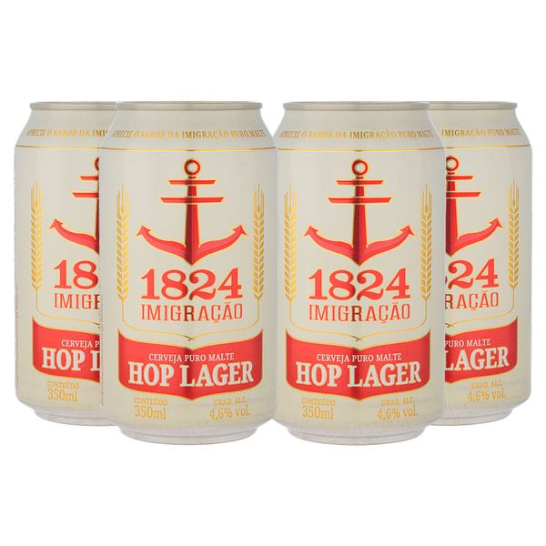 Pack 4 Imigração Hop Lager 350ml lata