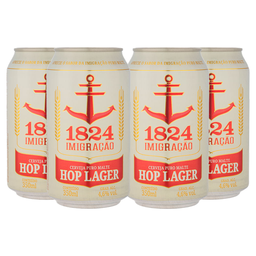 Pack 4 Imigração Hop Lager 350ml lata