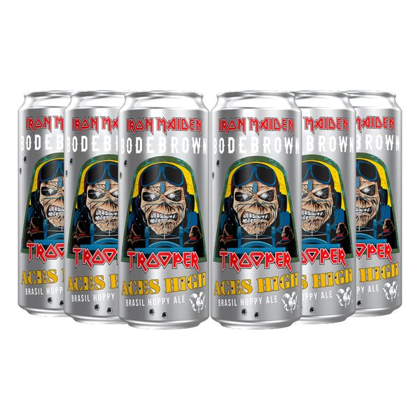 Pack 6 Cervejas Trooper Aces High 473ml