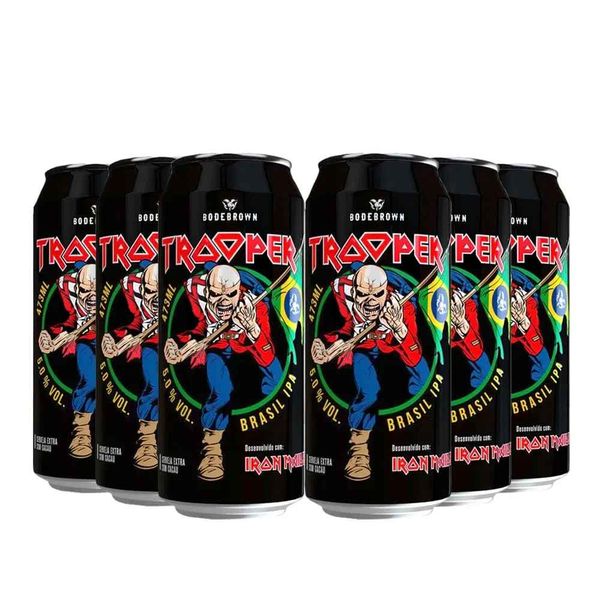 Pack 6 Trooper Iron Maiden Ipa lata 500ml Pack 6 Trooper Iron Maiden Ipa lata 500ml
