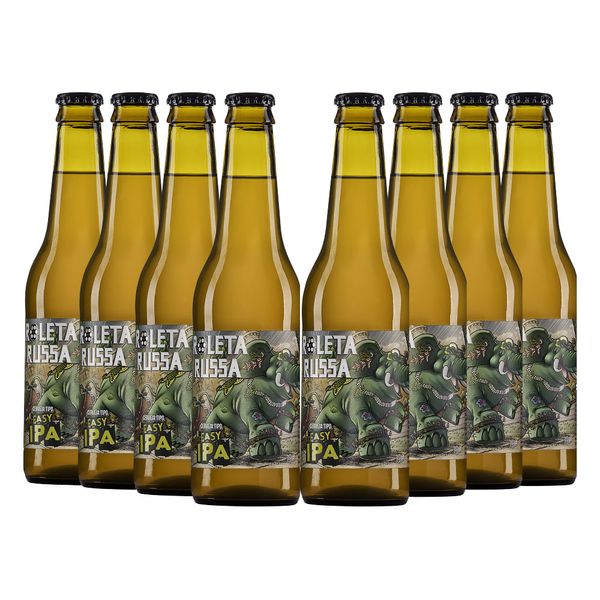 Pack 8 Cerveja Roleta Russa Easy IPA 355ml Pack 8 Cerveja Roleta Russa Easy IPA 355ml