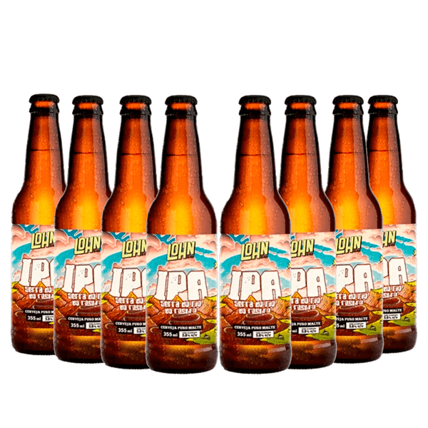 Pack 8 Cervejas Lohn Ipa 355ml