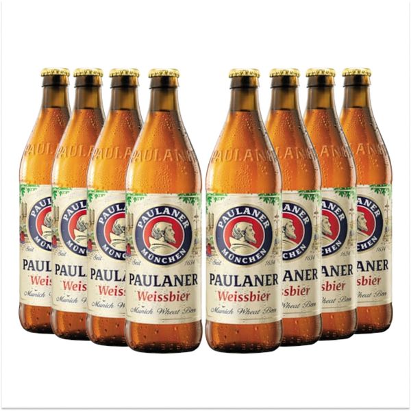 Pack 8 Cervejas Paulaner Hefe-weiss 500ml Pack 8 Cervejas Paulaner Hefe-weiss 500ml