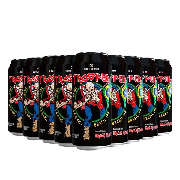 Pack 9 Trooper Iron Maiden Ipa lata 500ml