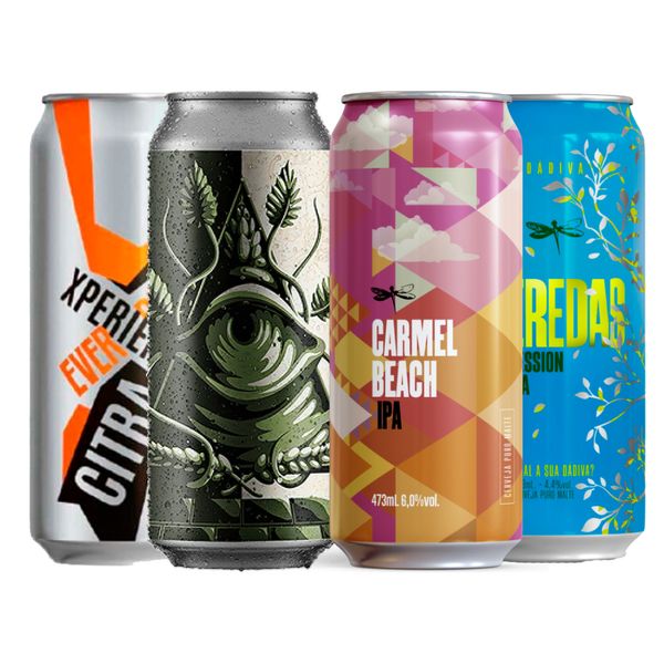 Kit Degustação 4 Cervejas High End 473ml Kit Degustação 4 Cervejas High End 473ml