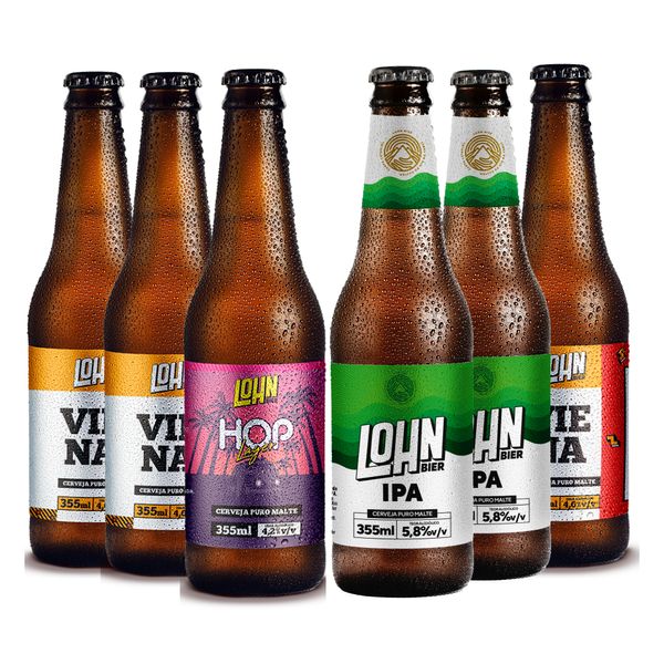 Kit Degustação 6 Cervejas Lohn