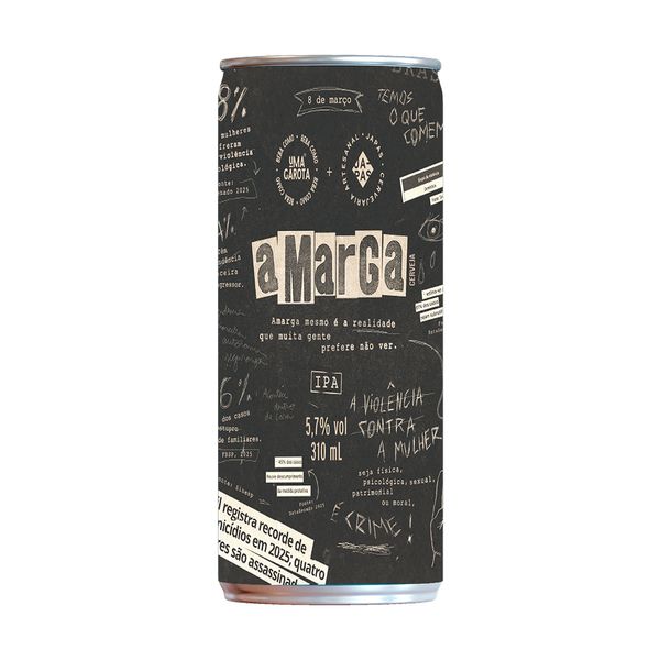 Cerveja Beba Como uma Garota e Japas Amarga IPA 310ml Cerveja Beba Como uma Garota e Japas Amarga IPA 310ml