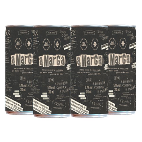 Pack 4 Cervejas Beba Como uma Garota e Japas Amarga IPA 310ml