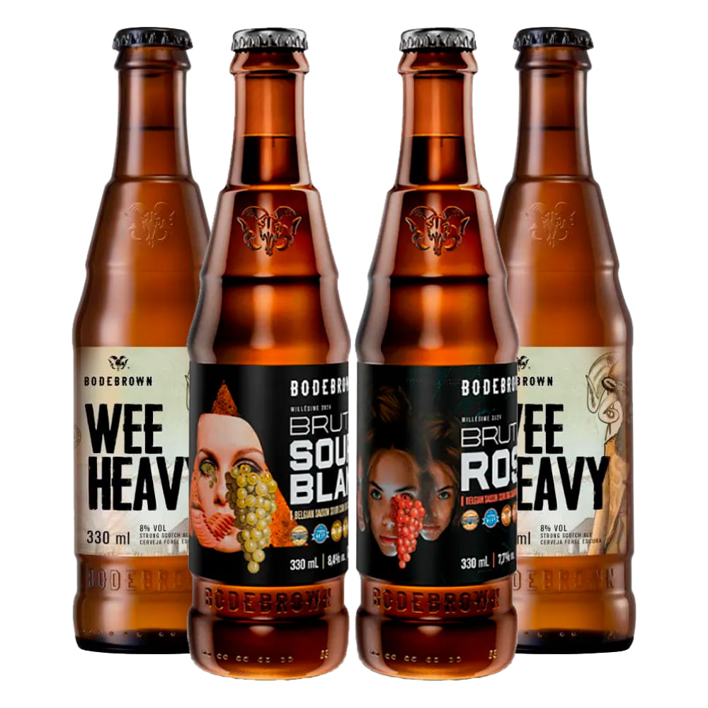 Kit degustação 4 Bodebrown 330ml