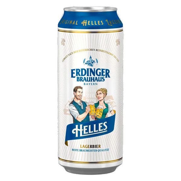 Cerveja Alemã Erdinger Helles Lata 500ml Cerveja Alemã Erdinger Helles Lata 500ml