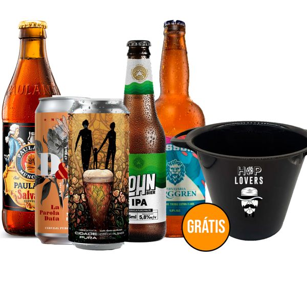 Kit Degustação Volta ao Mundo (5 Unid) + Balde de Cerveja 5L Grátis Kit Degustação Volta ao Mundo (5 Unid) + Balde de Cerveja 5L Grátis