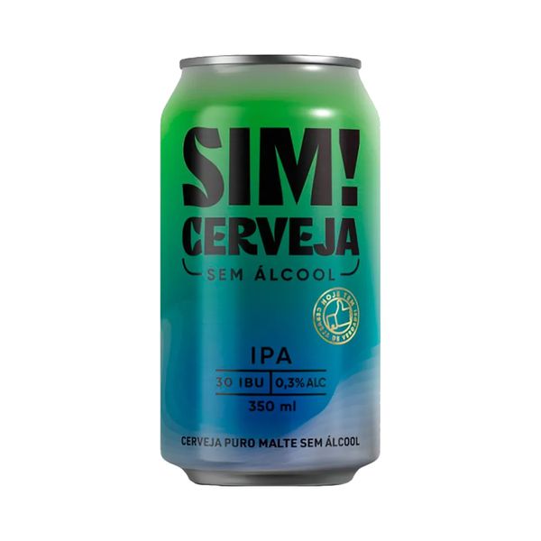 Cerveja Sim! IPA sem Álcool 350ml Cerveja Sim! IPA sem Álcool 350ml
