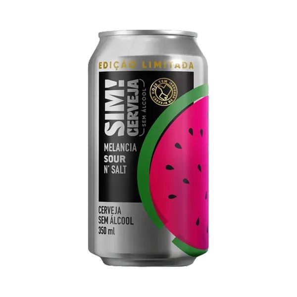 Cerveja Sim! Sour Melancia sem Álcool 350ml