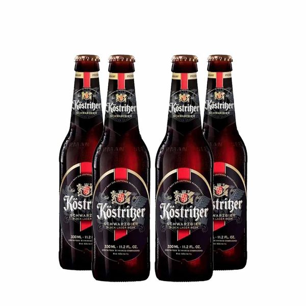 Pack 4 Cerveja Alemã Köstritzer Schwarzbier 330ml Pack 4 Cerveja Alemã Köstritzer Schwarzbier 330ml