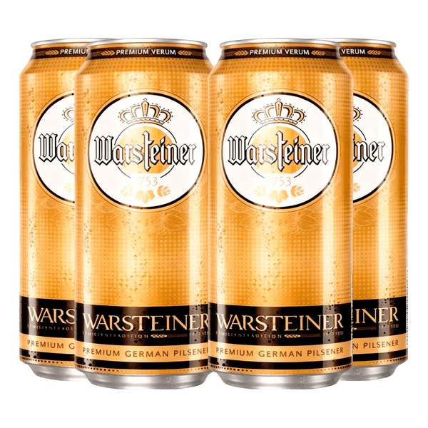 Pack 4 Cerveja Alemã Warsteiner 500ml