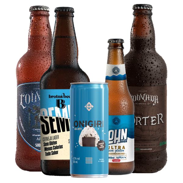 Kit Degustação 5 Cervejas Sem Gluten Kit Degustação 5 Cervejas Sem Gluten