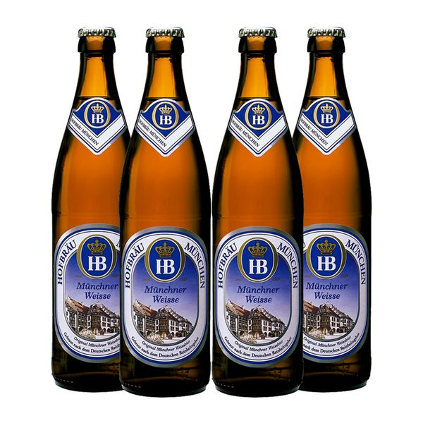 Pack 4 Cervejas Alemãs HB Weiss Pack 4 Cervejas Alemãs HB Weiss