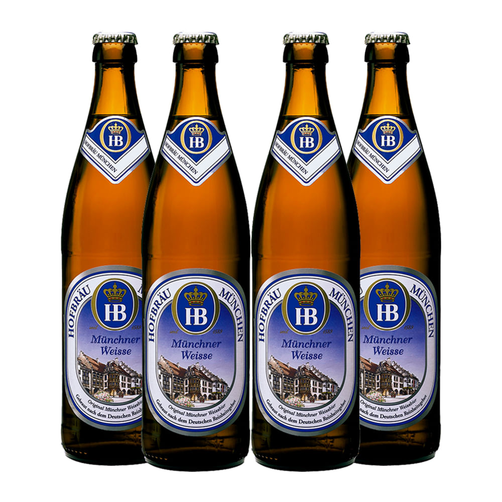 Pack 4 Cervejas Alemãs HB Weiss