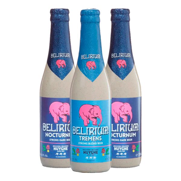 Kit Degustação 3 Cervejas Delirium 330ml