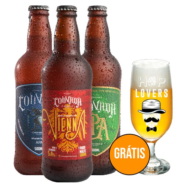 Kit 3 Cervejas Louvada + Copo Grátis