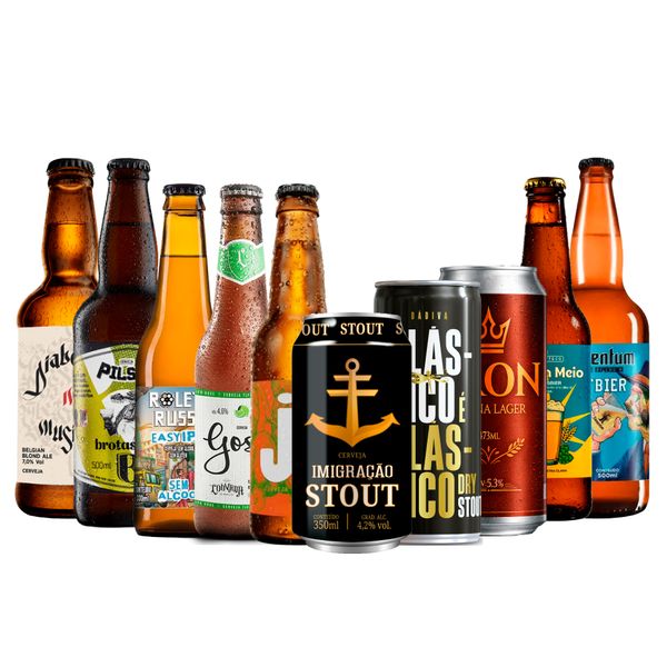 Kit Explorador 10 Cervejas Artesanais - 10,99 p/ unid