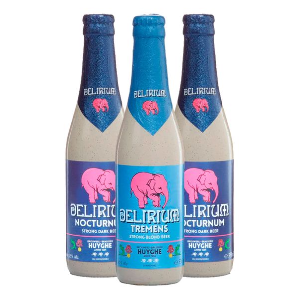 Kit Degustação 3 Cervejas Delirium 330ml