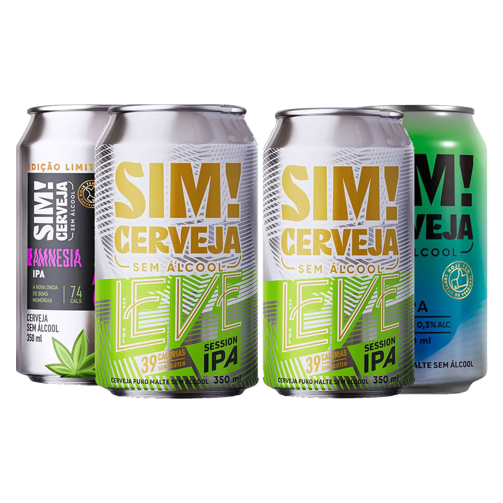 Kit Sim! 4 Cervejas Lupuladas 350ml