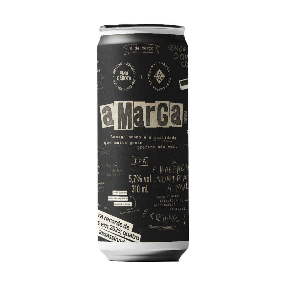 Cerveja Beba Como uma Garota e Japas Amarga IPA 310ml