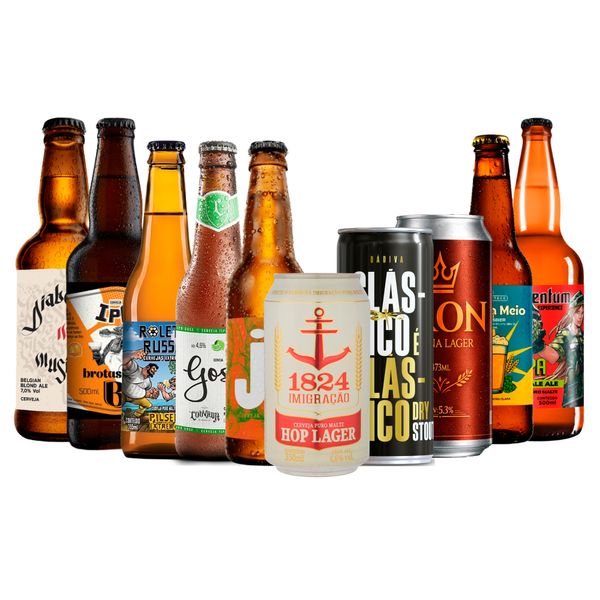 Kit Explorador 10 Cervejas Artesanais - 10,99 p/ unid