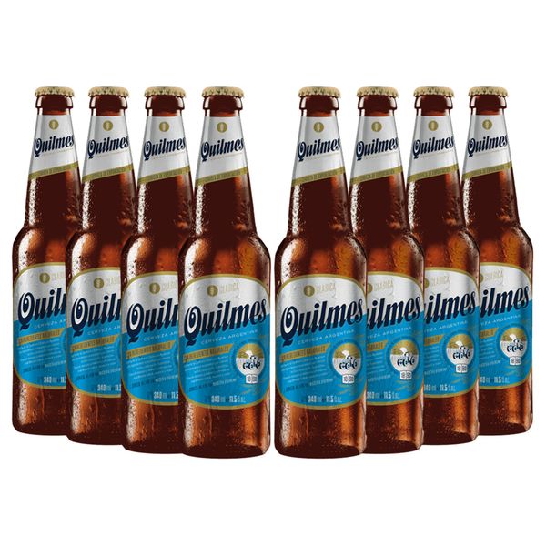 Pack 8 Cerveja Argentina Quilmes 340ml