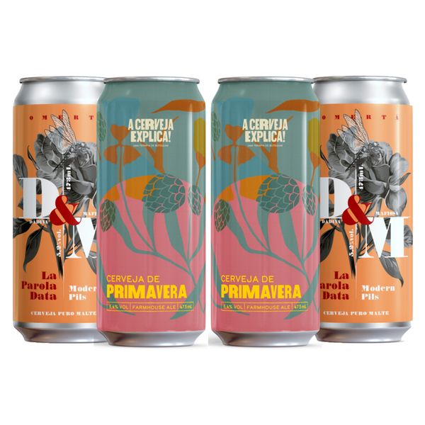 Kit Degustação 4 Cervejas Dádiva 473ml