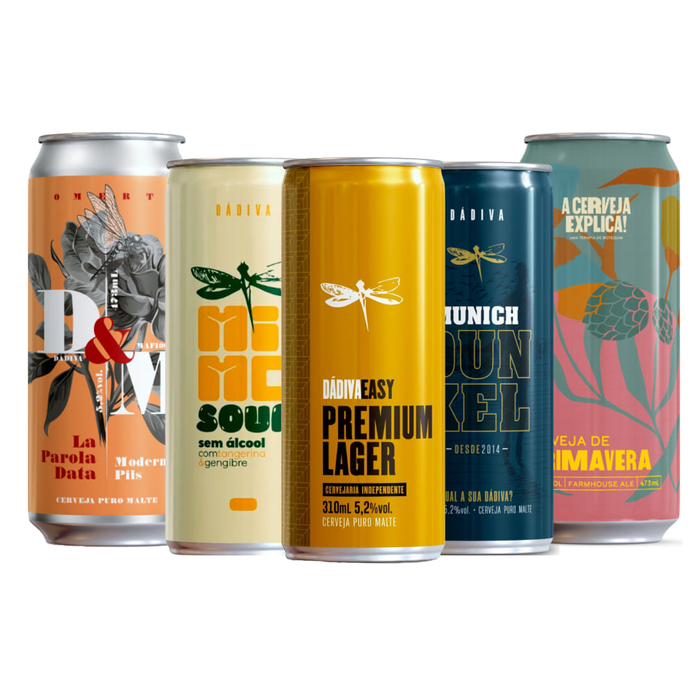 Kit Degustação 5 Cervejas Dádiva