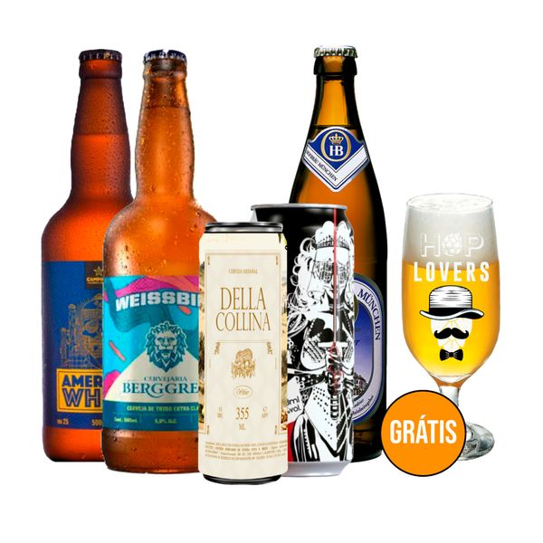 Kit de Cervejas de Trigo + Taça Grátis