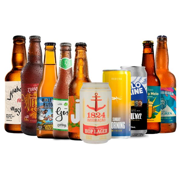 Kit Explorador 10 Cervejas Artesanais - 10,99 p/ unid