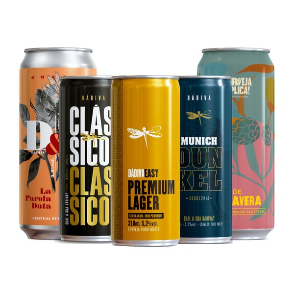 Kit Degustação 5 Cervejas Dádiva
