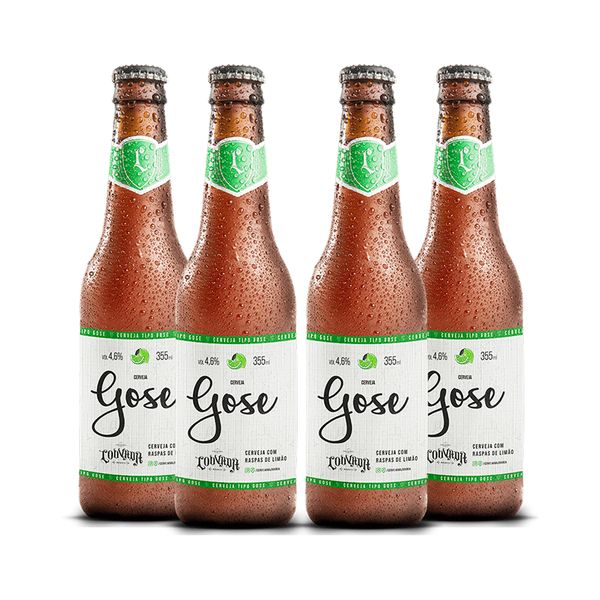 Pack 4 Cervejas Louvada Gose com Limão 355ml