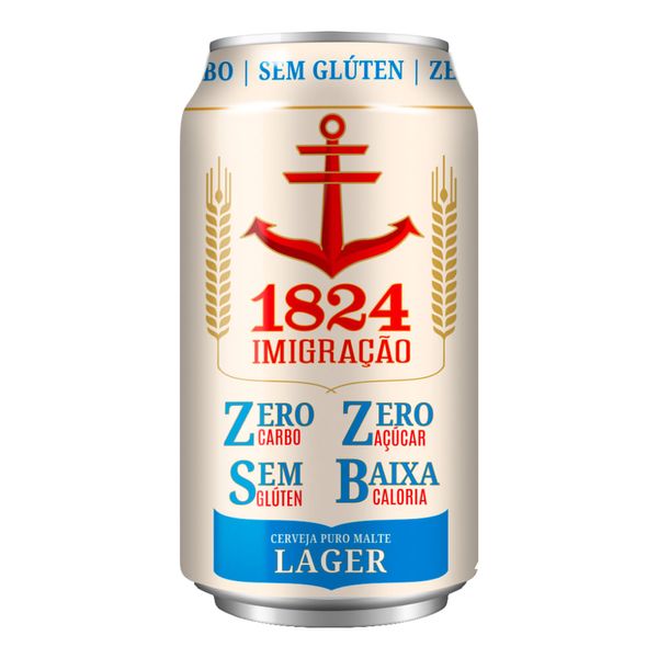 Cerveja Imigração Lager Zero Carbo Lata 350ml