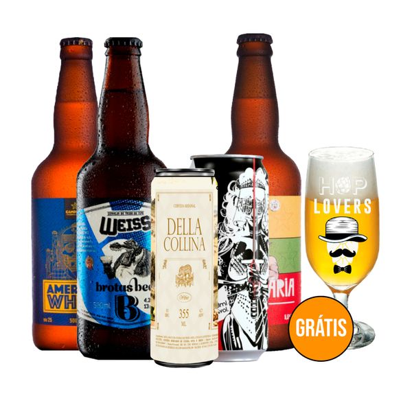 Kit de Cervejas de Trigo + Taça Grátis