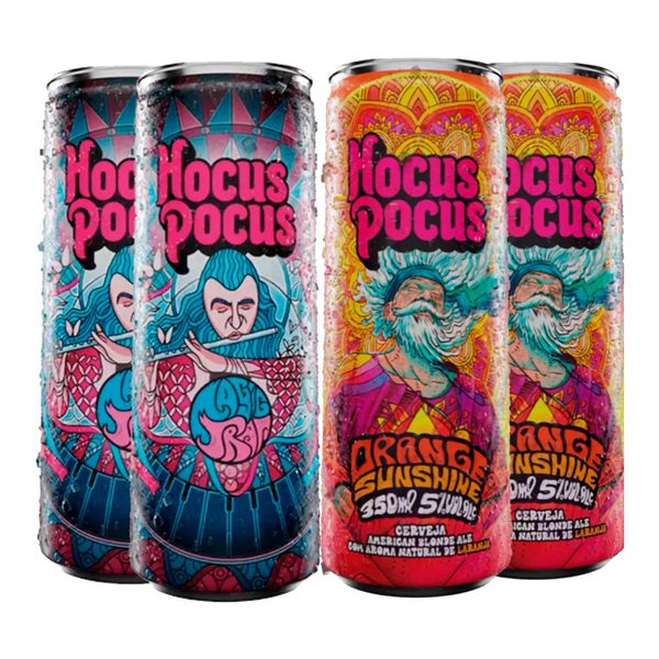 Kit Degustação 4 Cervejas Hocus Pocus 350ml